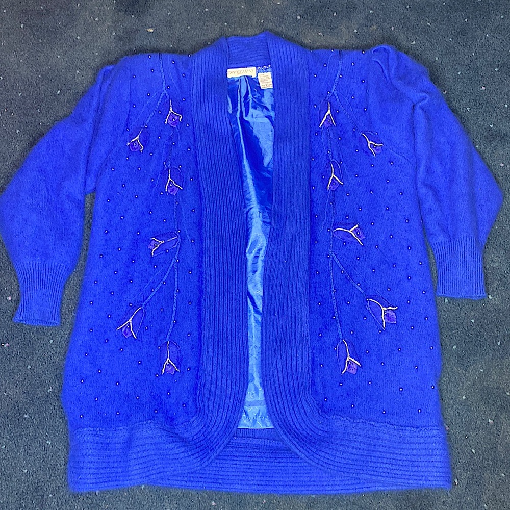 Vintage Belldini Flower & Pearl Sweater